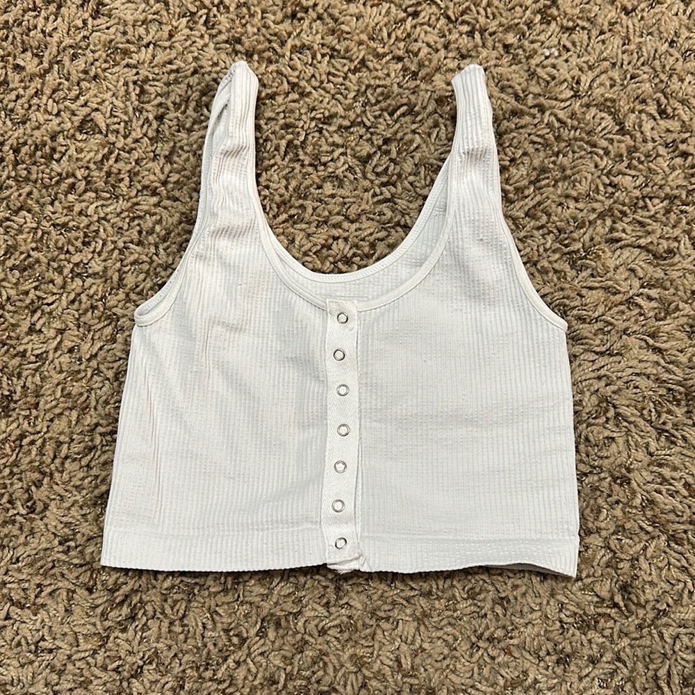 Tillys button up crop top
